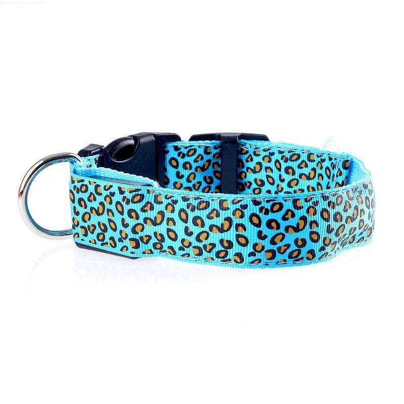 Leopard LED Dog Collar