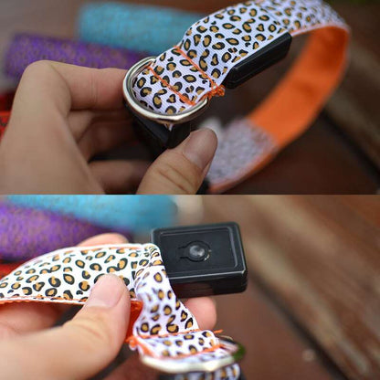 Leopard LED Dog Collar