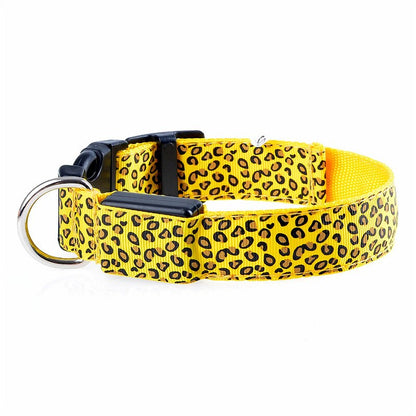 Leopard LED Dog Collar