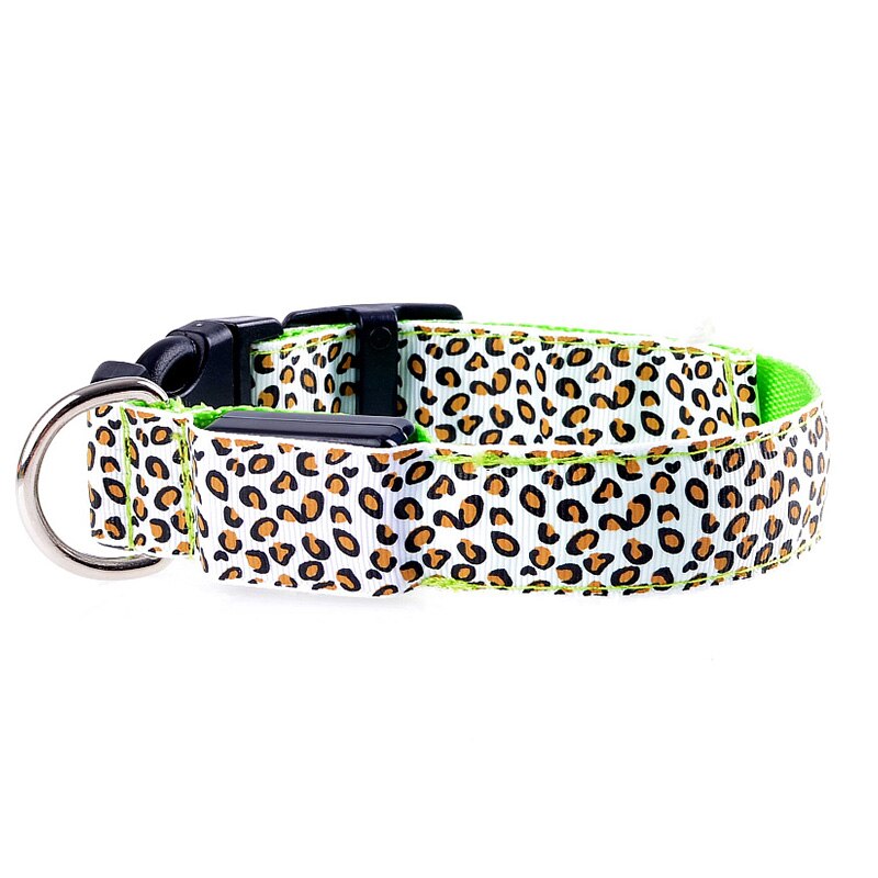 Leopard LED Dog Collar