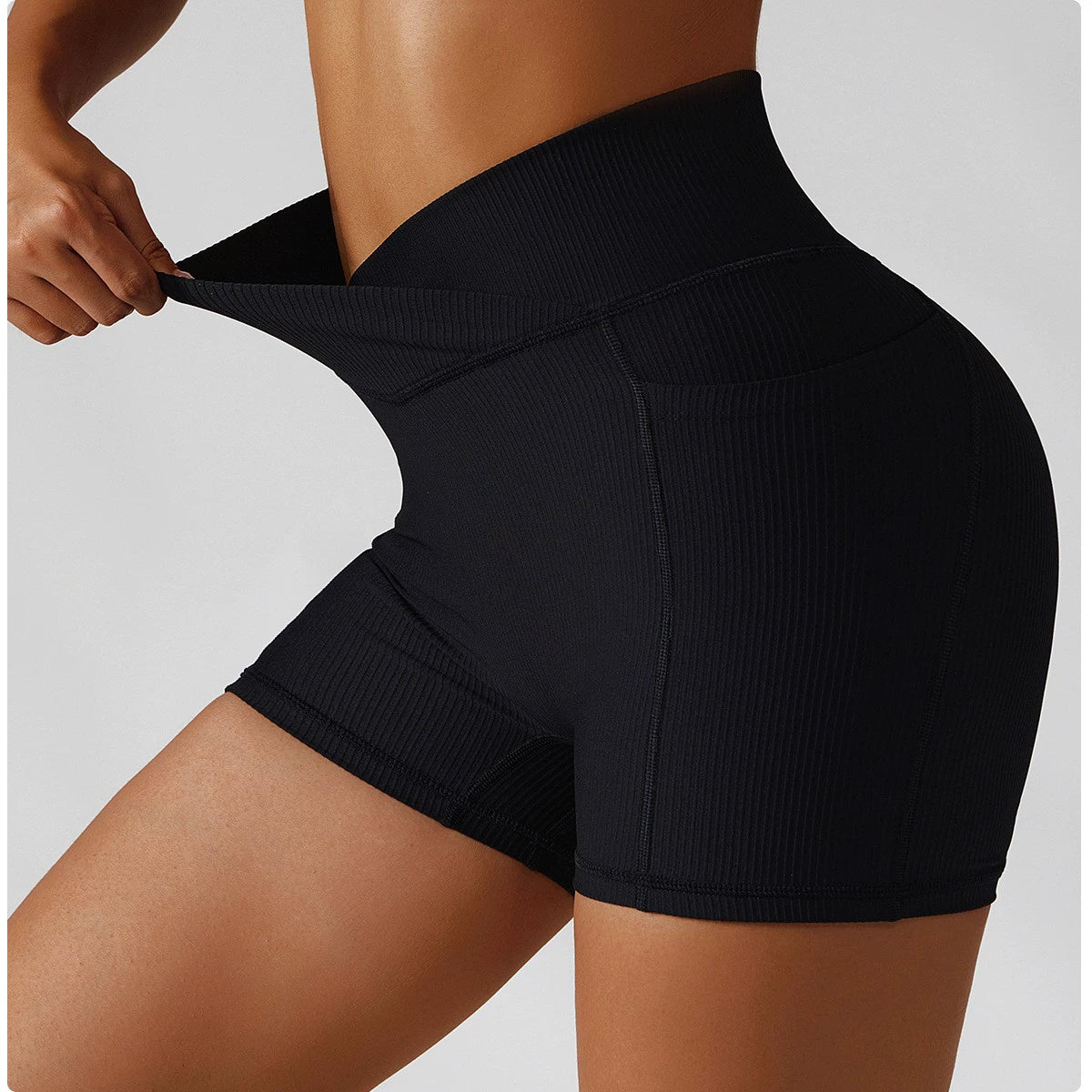 High Waist Pocket Yoga Shorts