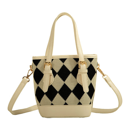 Classic Diamond Patchwork Handbag