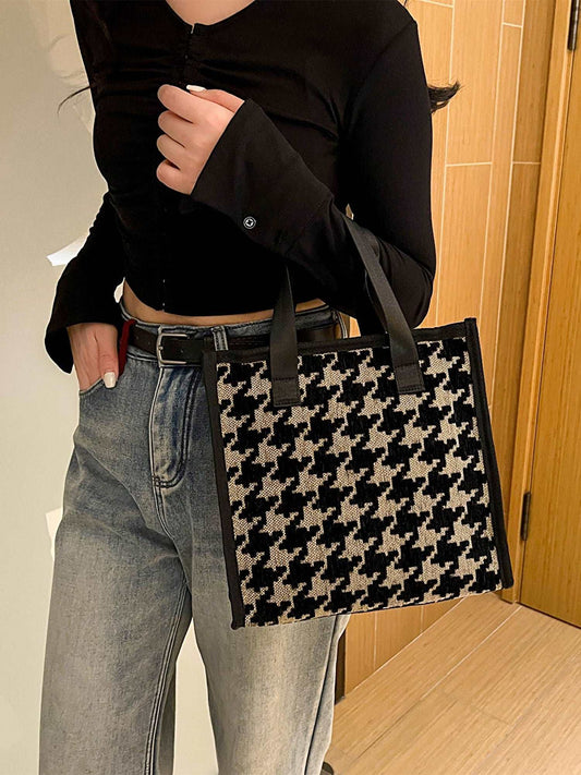 Houndstooth Handbag