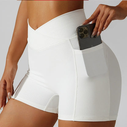 High Waist Pocket Yoga Shorts