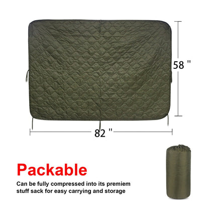 Tactical Army Quilted Blanket