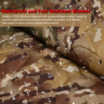 Tactical Army Quilted Blanket