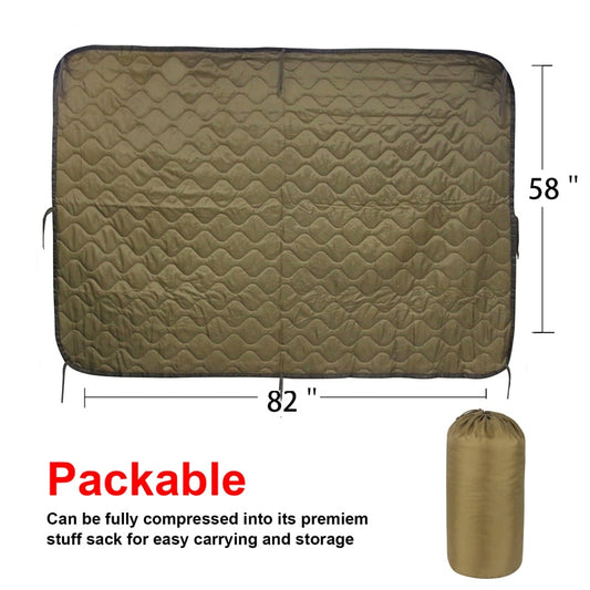 Tactical Army Quilted Blanket