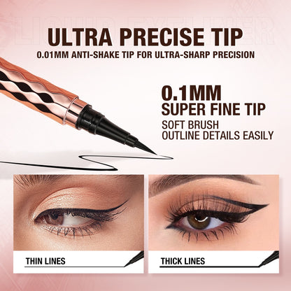 O.TWO.O Waterproof Fine Liquid Eyeliner