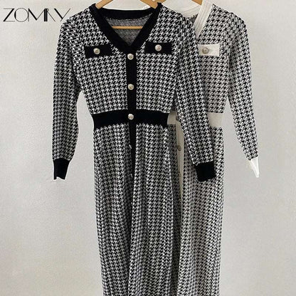 Houndstooth Dress