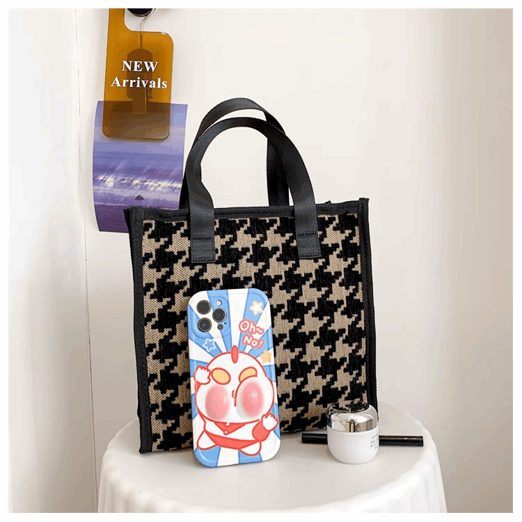 Houndstooth Handbag